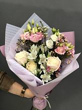 Букет цветов из:  Альстромерии, Розы и Лизиантусы #REPLACE_PRED# Комсомольске-на-Амуре