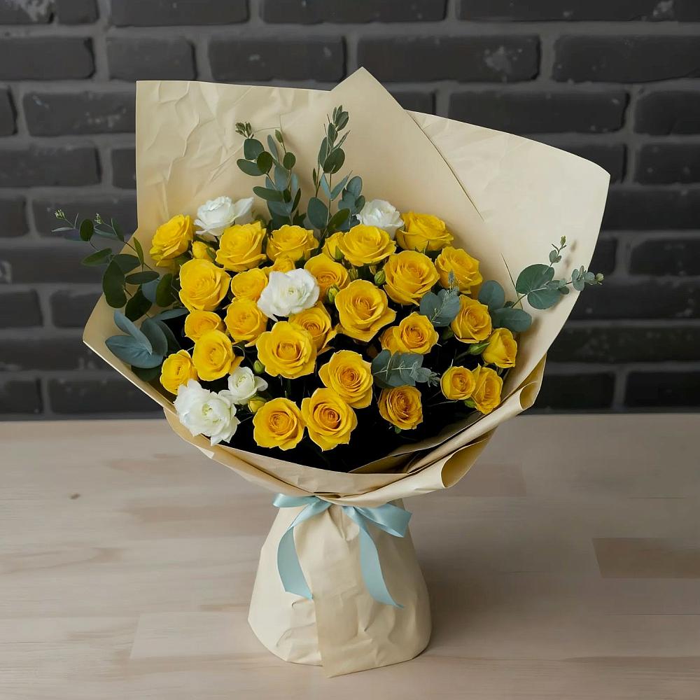 Букет цветов из: Розы в Комсомольске-на-Амуре