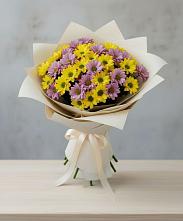 Букет цветов из:  Хризантемы в Комсомольске-на-Амуре